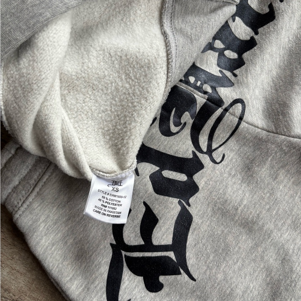 Ed Hardy Gray Zip-Up Hoodie - Picture 9 of 9